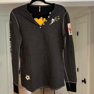 Alp N Rock Aspen Ski Long-Sleeve Henley T - Size 4 (US L)